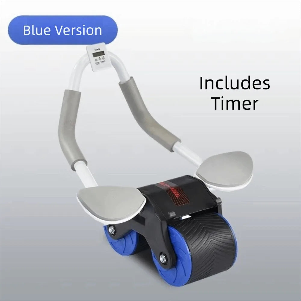 Automatic Rebound Ab Roller Wheel — Core Trainer with Knee Mat