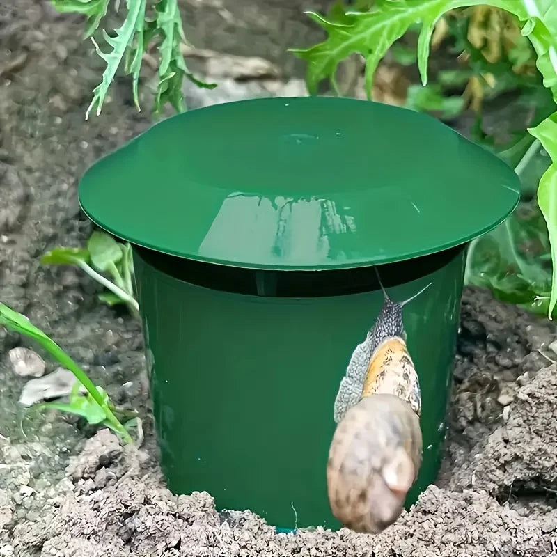 Reusable Snail and Slug Traps — Durable Garden Pest Catcher with Lid