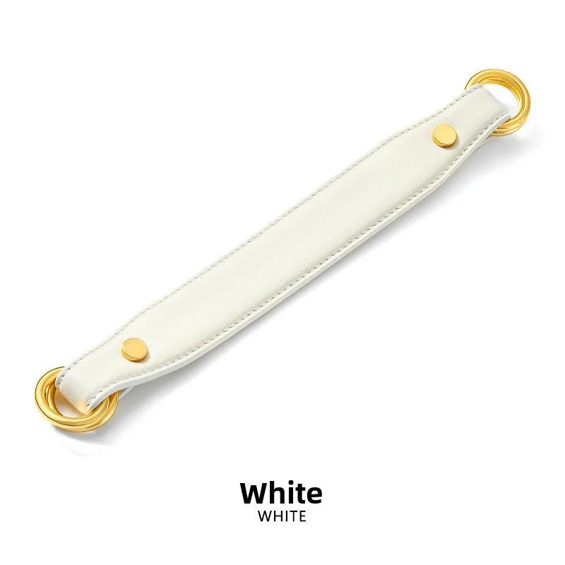 Leather Handbag Replacement Strap — Short Style with Double Ring Hardware