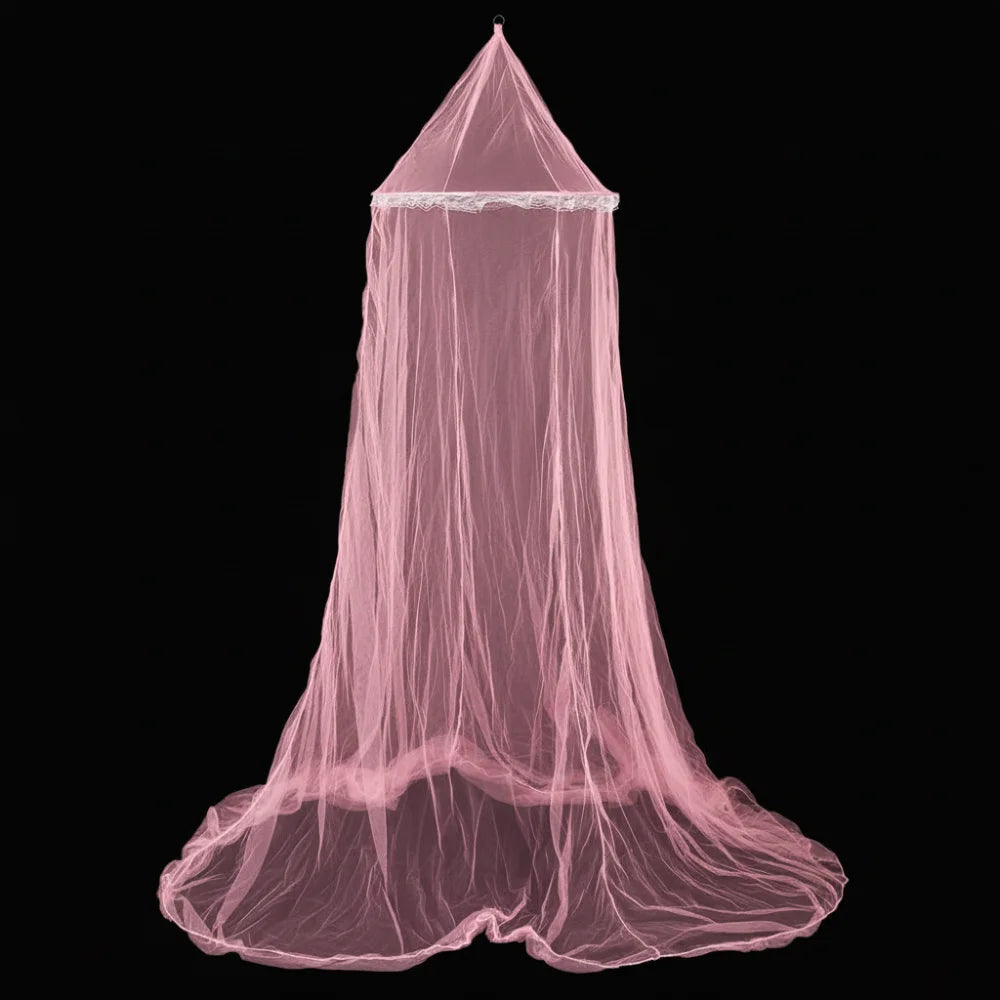 Lace Dome Mosquito Net — Elegant Insect Protection for Single Beds