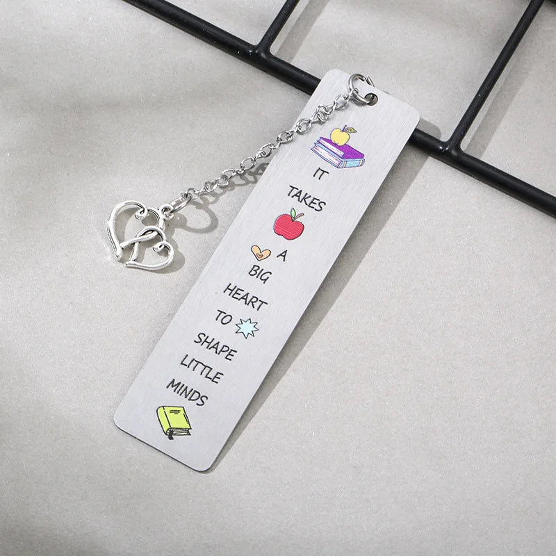 lqcrwoc Cartoon Metal Bookmarks — Decorative Retro Page Markers for Students