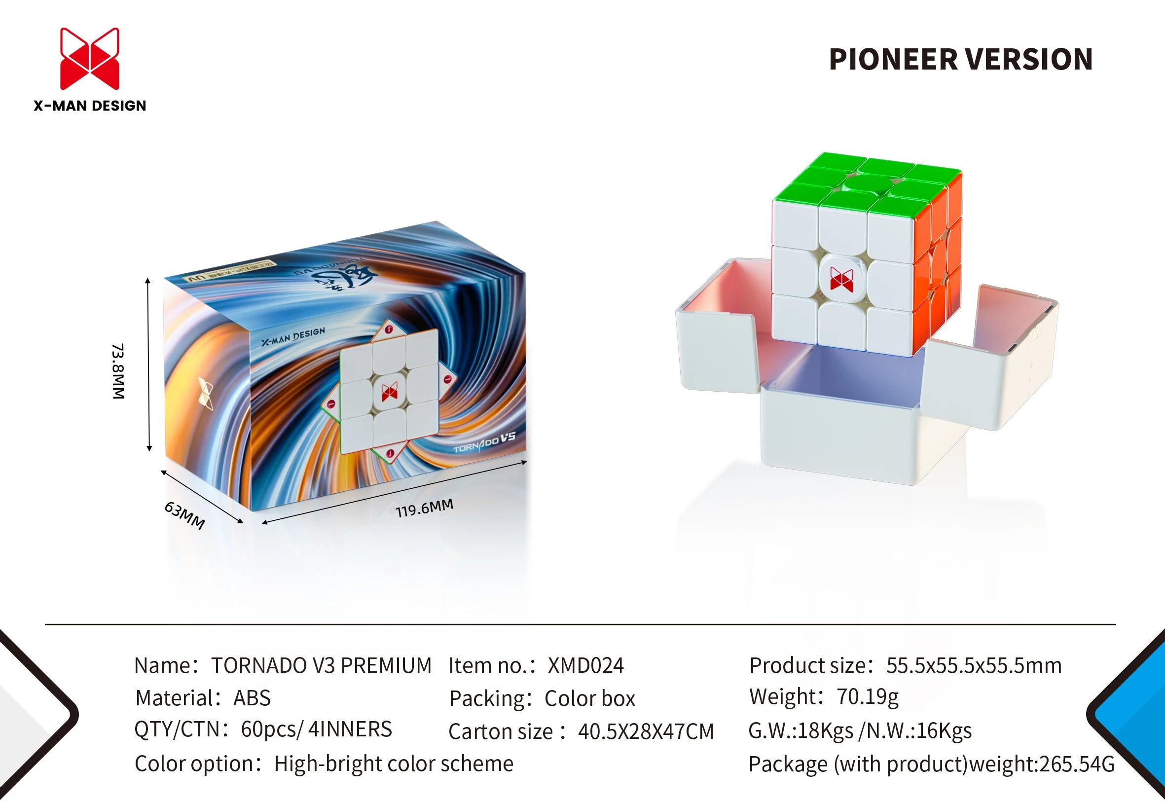 Magnetic Speed Cube — UV Coated Professional Puzzle Toy