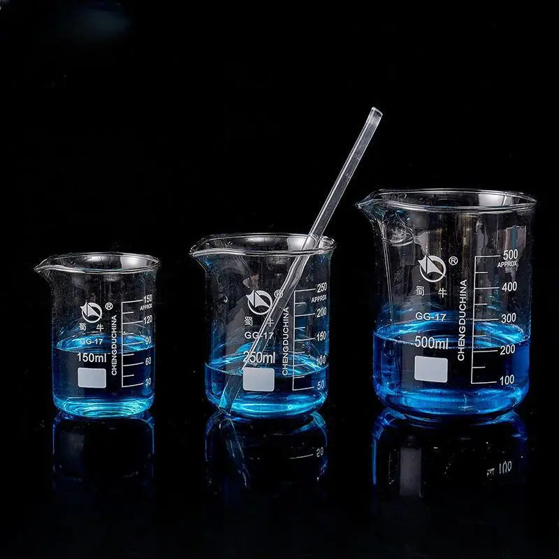 Large Glass Laboratory Beaker — 2000ml Capacity for Science & Mixing