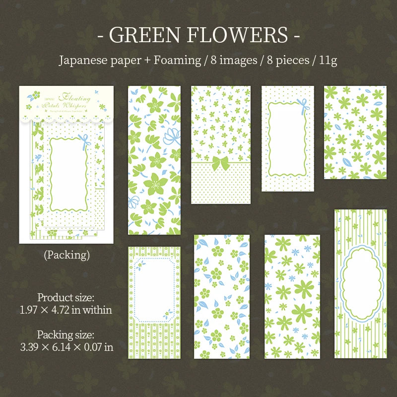 Vintage Floral Foam Stickers — 20 Sheets for Scrapbooking & Junk Journals