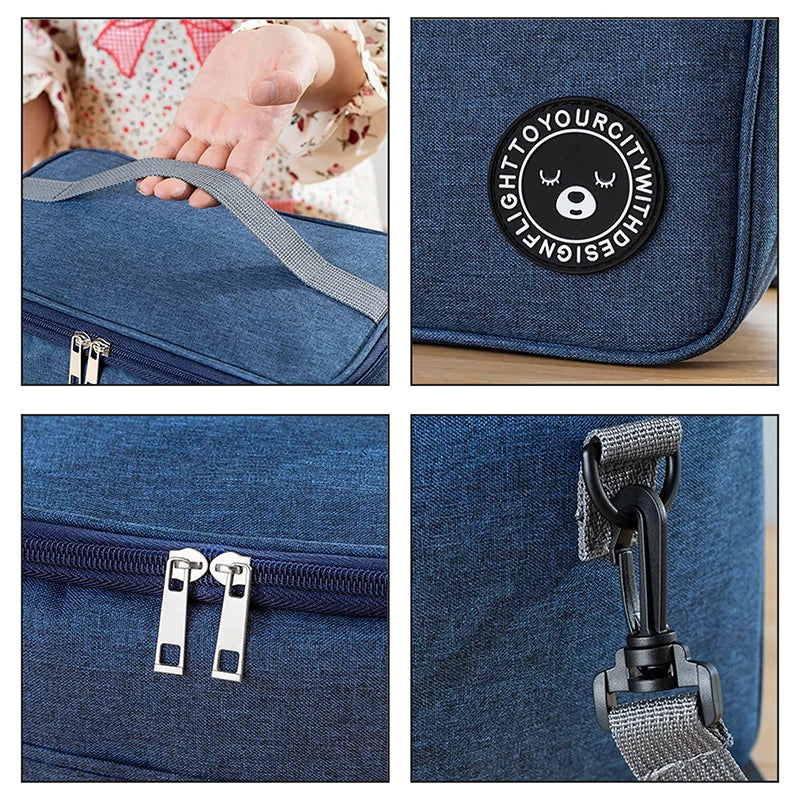 Insulated Lunch Bag — Thermal Food Storage for Office and Picnic