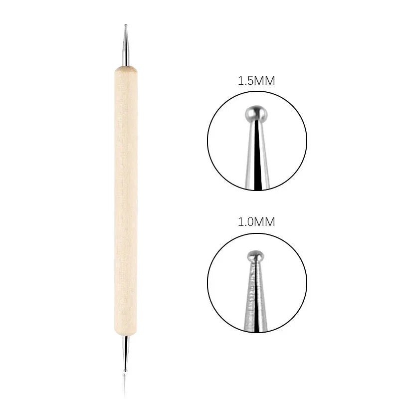 Nail Art Dotting Tool Set — Professional Manicure & Marbleizing Pen
