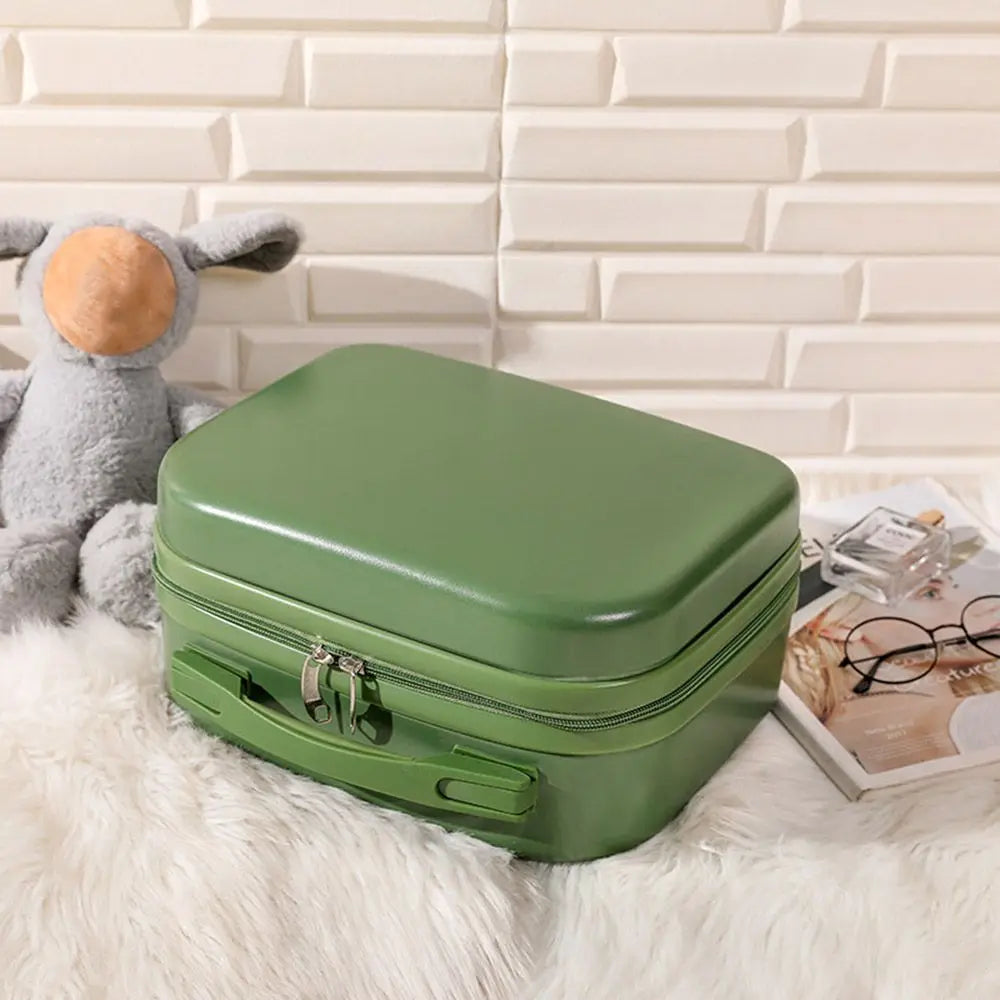 ISKYBOB Mini Carry On Suitcase — Compact Travel Luggage & Makeup Organizer