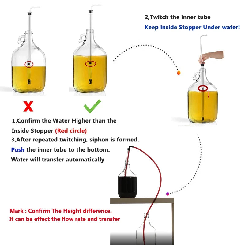 MRbrew Auto Siphon Kit — Efficient Wine and Beer Transfer Set