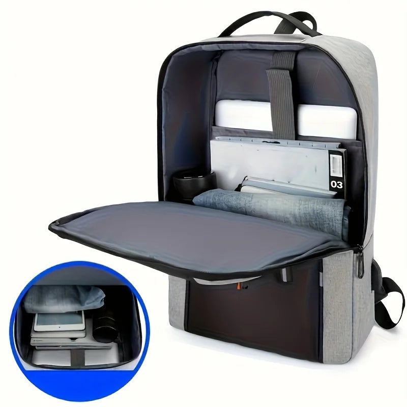 Professional Laptop Backpack — Water Resistant Oxford Travel Rucksack
