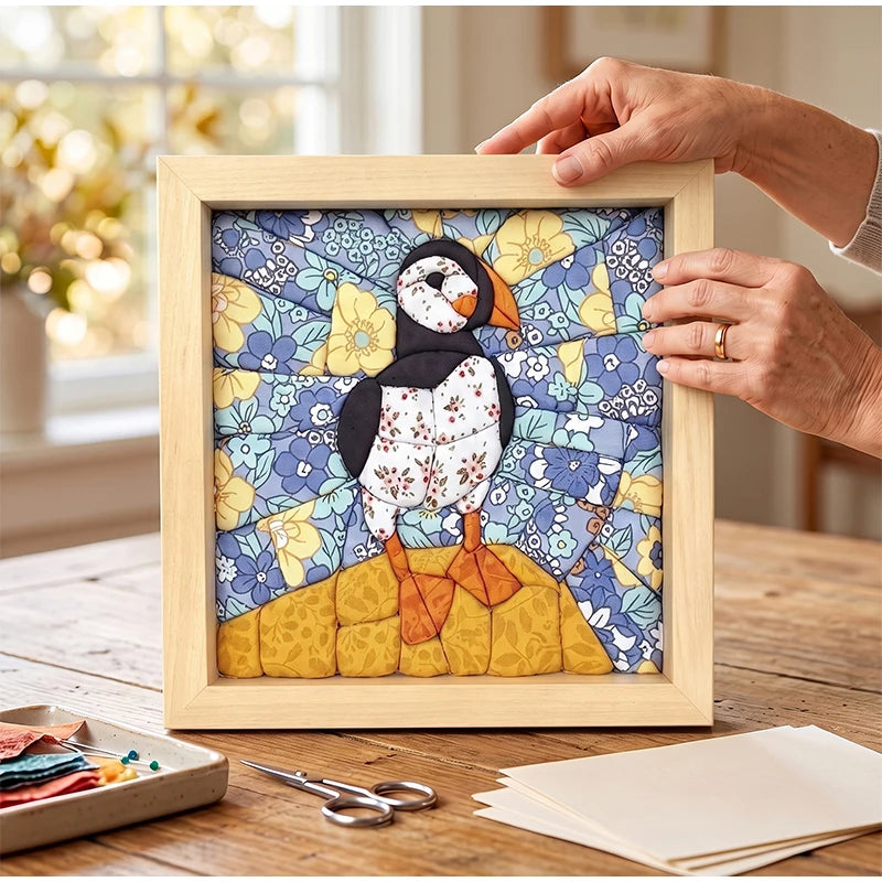DIY No-Sew Fabric Art Kit — Patchwork Handcraft Set for Home Decor