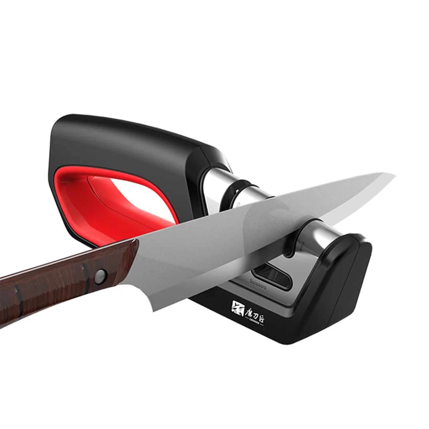 GRINDER 4-in-1 Kitchen Knife Sharpener — Tungsten & Diamond Blade Restorer