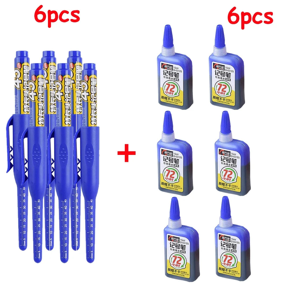 Long Nib Marker Pen — Waterproof For Woodworking