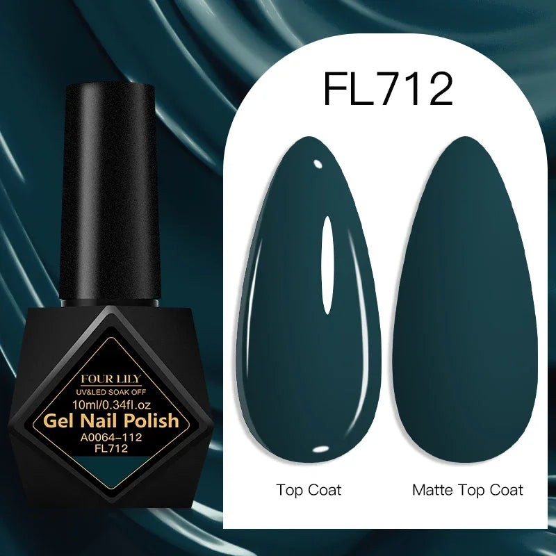 Four Lily Gel Nail Polish — Long Lasting Semi-Permanent Manicure Set