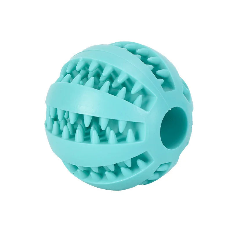 Interactive Rubber Pet Toy Ball — Durable Chew Toy & Treat Feeder