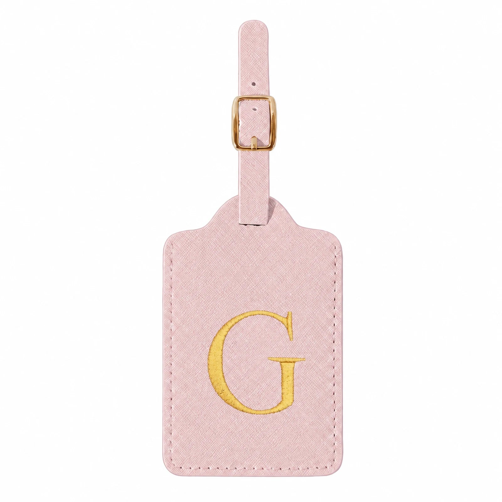 Personalized Alphabet Luggage Tag — Durable PU Leather Travel Accessory