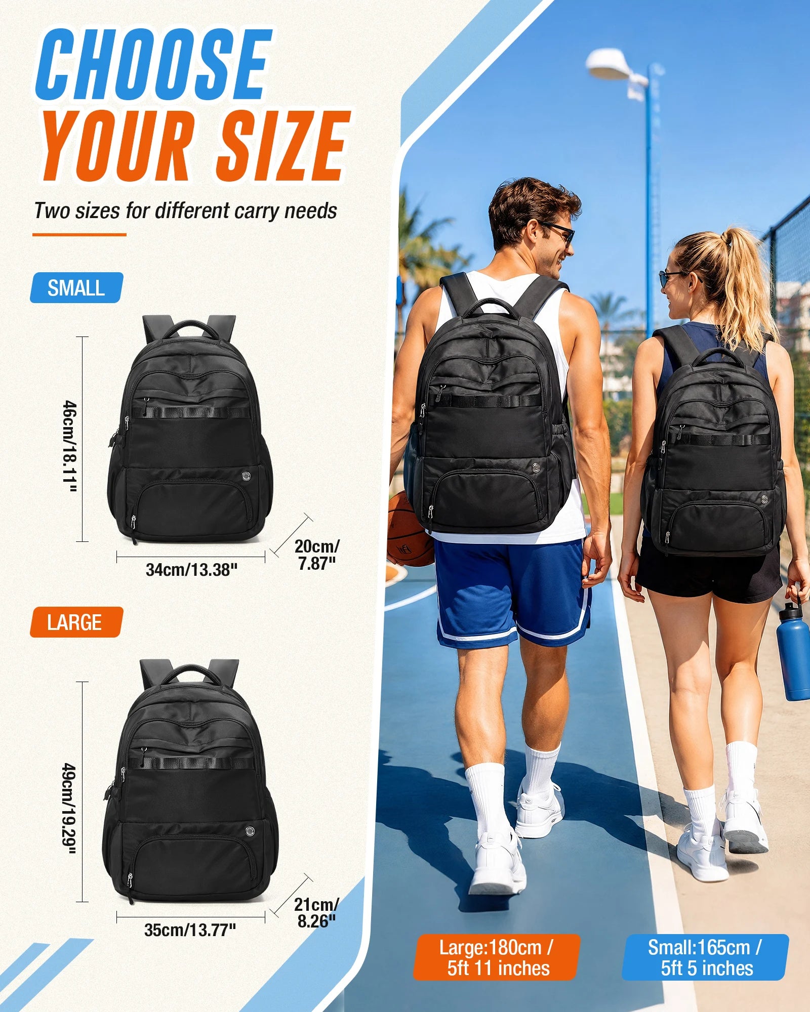FLCC Waterproof Laptop Backpack — Large Capacity Outdoor Travel Bag