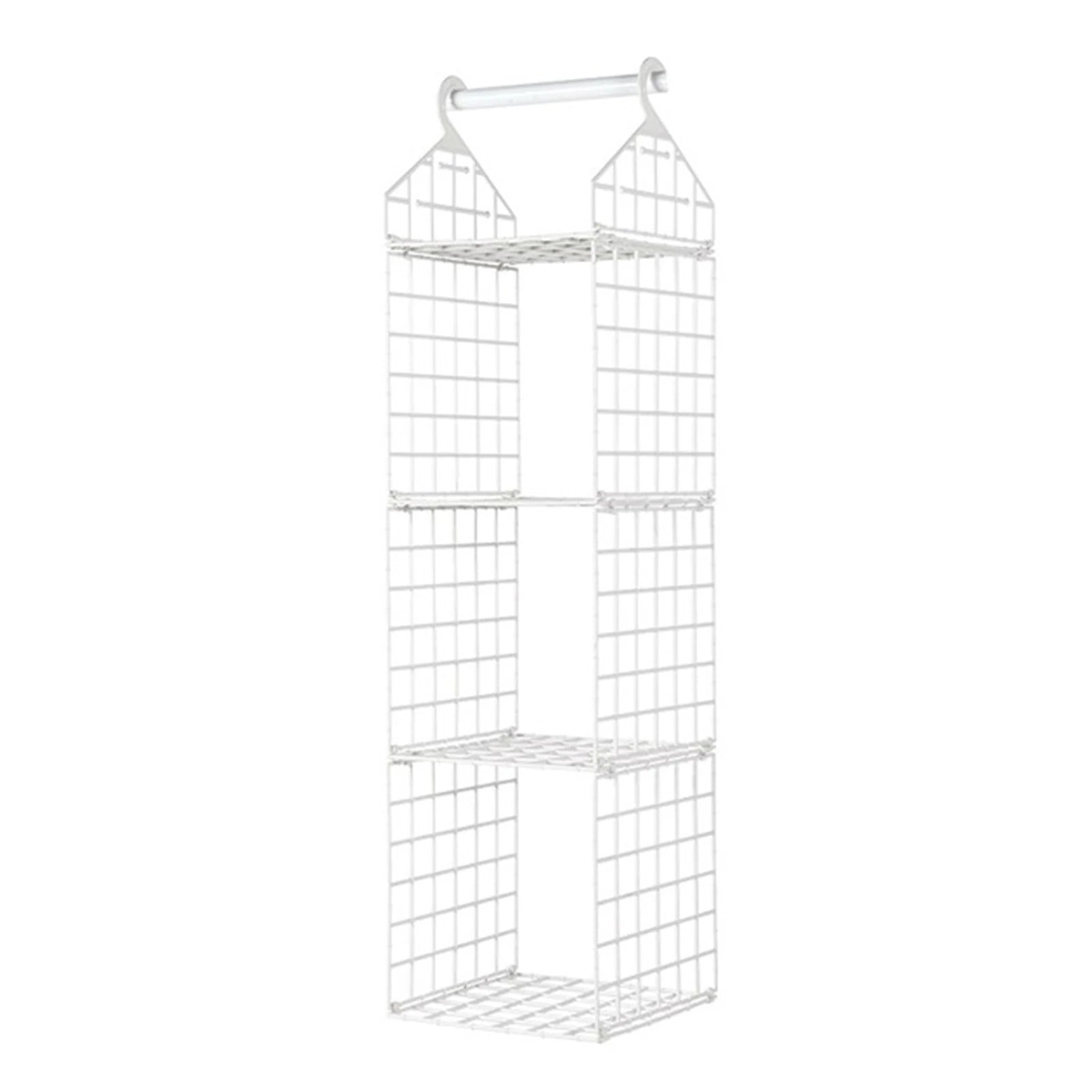 Aihogard Foldable Hanging Closet Organiser — Multi-Tier Wardrobe Storage Basket