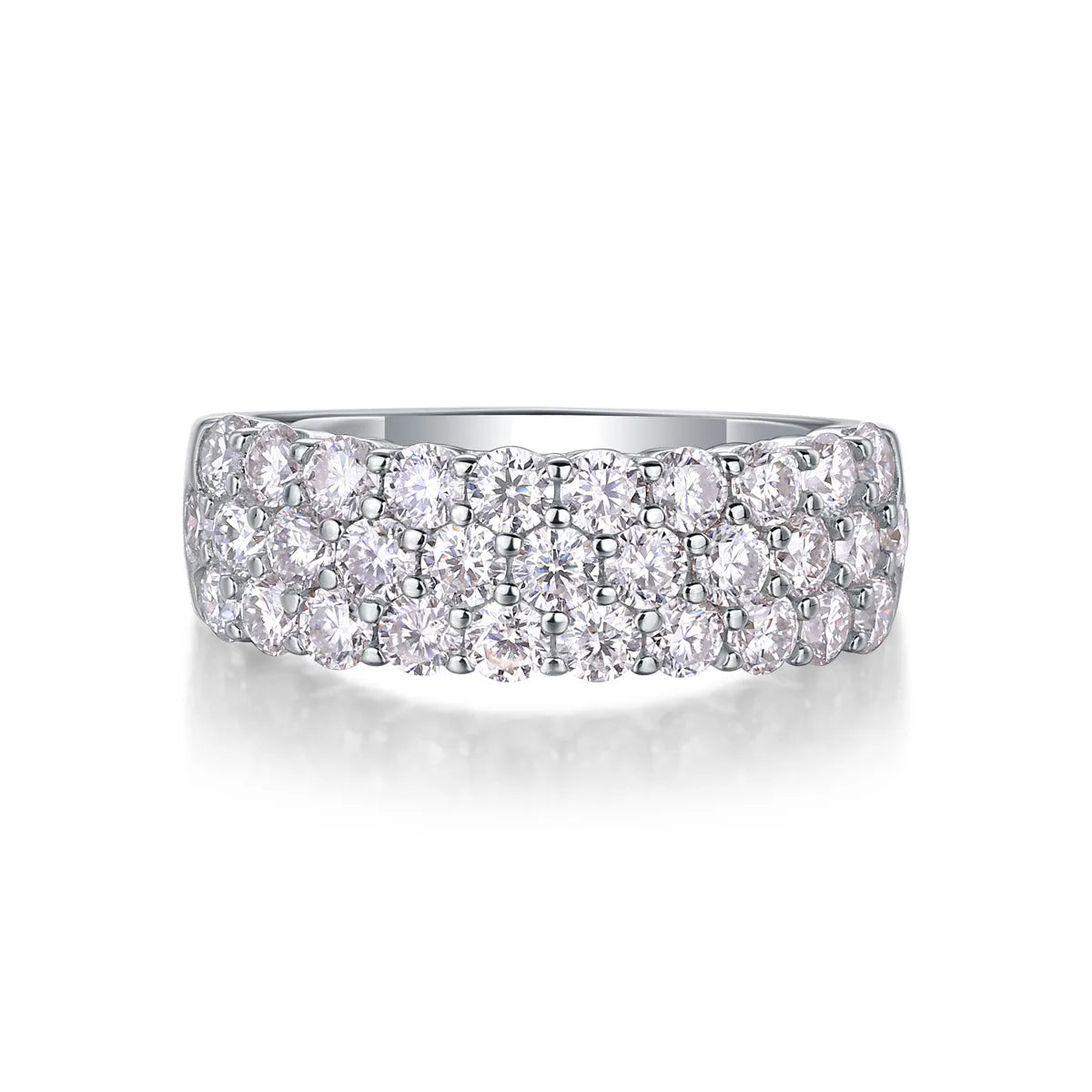 Moissanite Bridal Ring Set — 3-Piece S925 Silver Wedding Jewelry