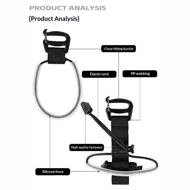 ZTBBAO Trekking Pole Carrier — Quick-Release Backpack Attachment Strap
