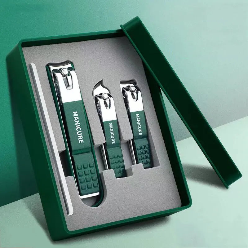 Nail Clipper Set — 4-Piece Stainless Steel Pedicure Kit