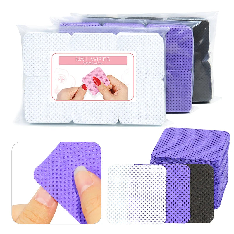 Misscheering Lint-Free Nail Wipes — Professional Gel Polish Remover Pads