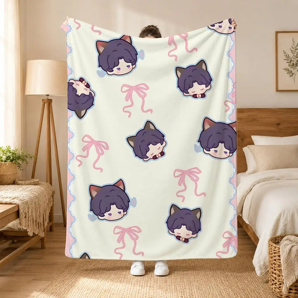Ultra Soft Flannel Throw Blanket — Cozy Plush Fabric for Home and Travel