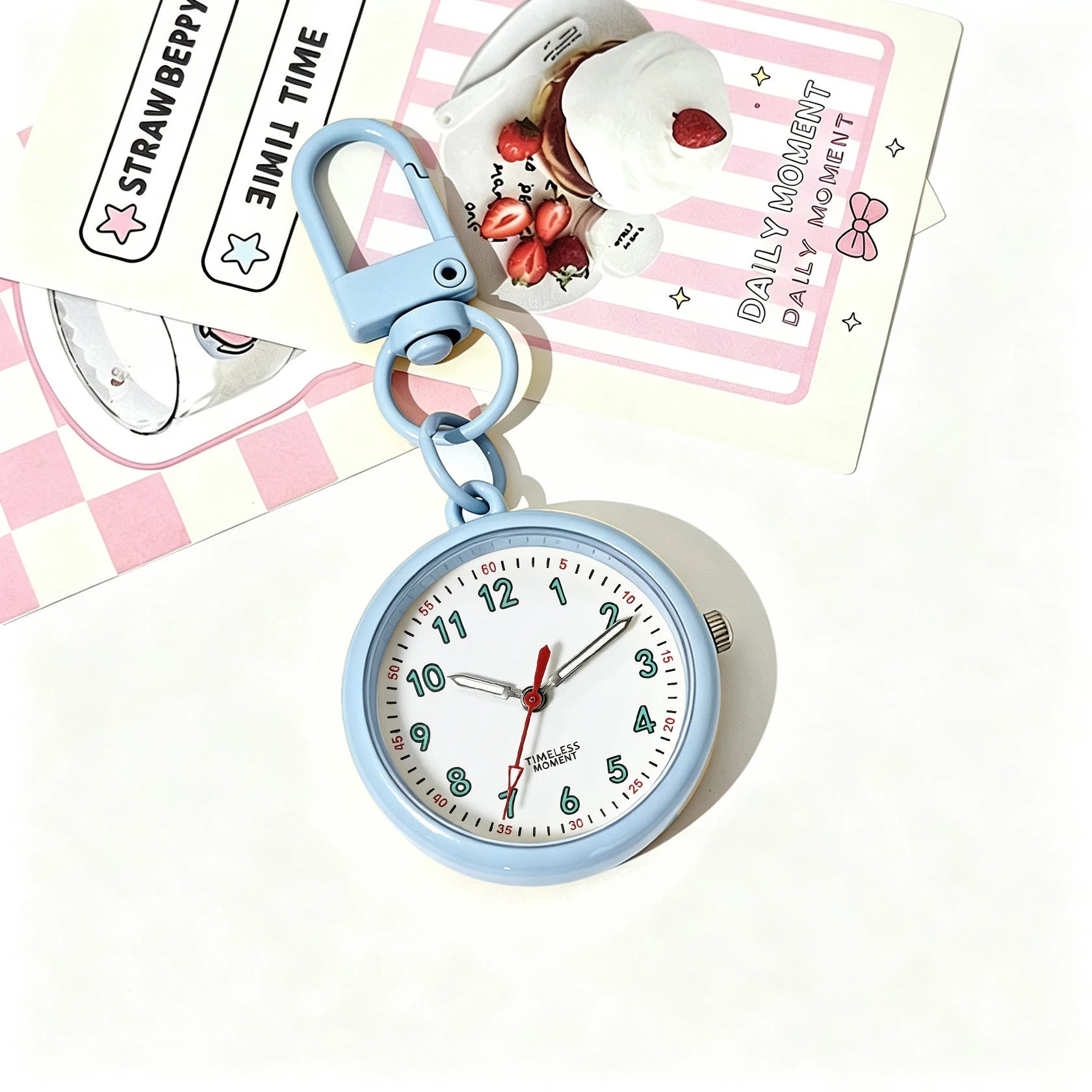 Minimalist Keychain Pocket Watch — Precise Quartz Movement for Professionals