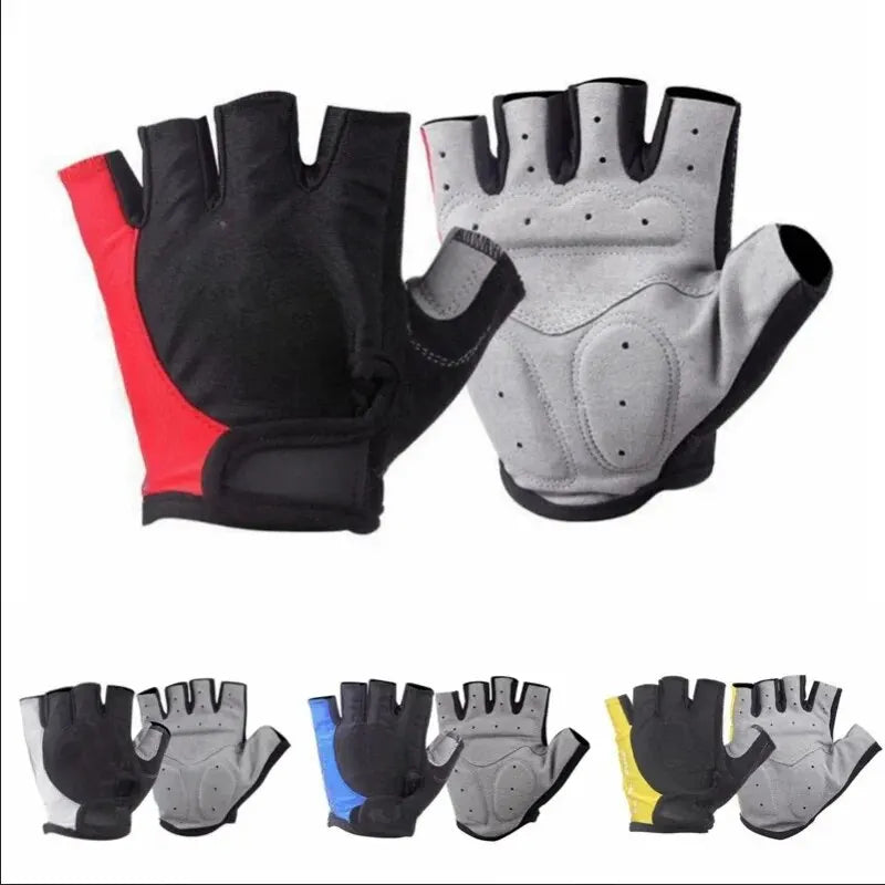 Half Finger Cycling Gloves — Breathable Anti-Slip Sports Mitts