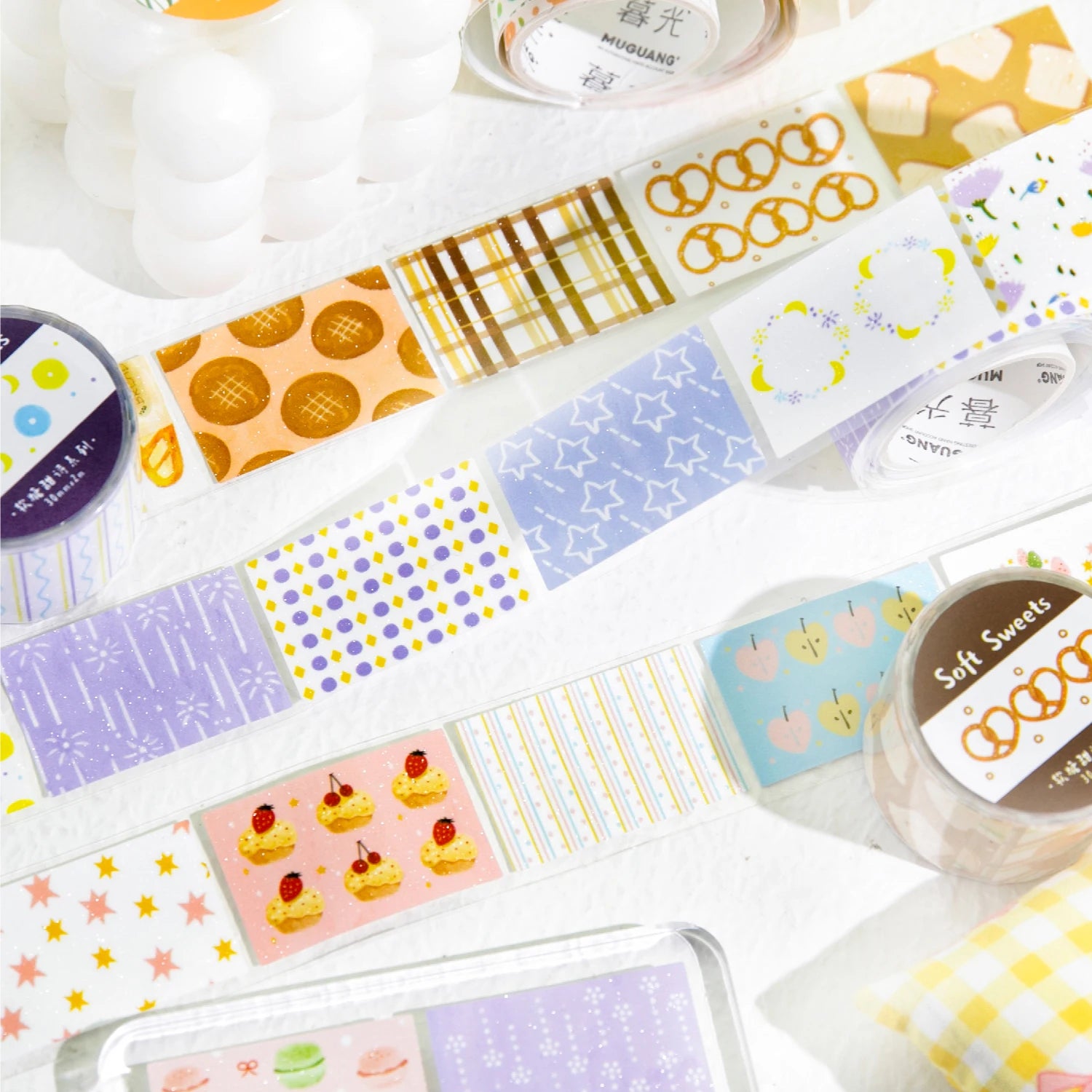 Aesthetic Washi Tape Set — Decorative Masking Tape for Scrapbooking