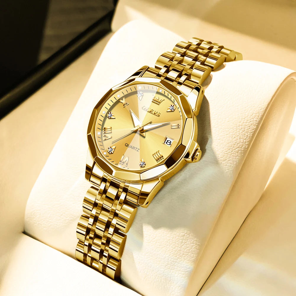 OLEVS 9931 Elegant Women's Watch — Luxury Stainless Steel Quartz Timepiece