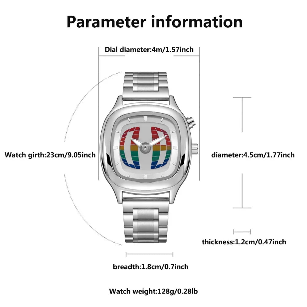 ZBJP Dual Display Quartz Watch — Y2K Style Waterproof Wristwatch