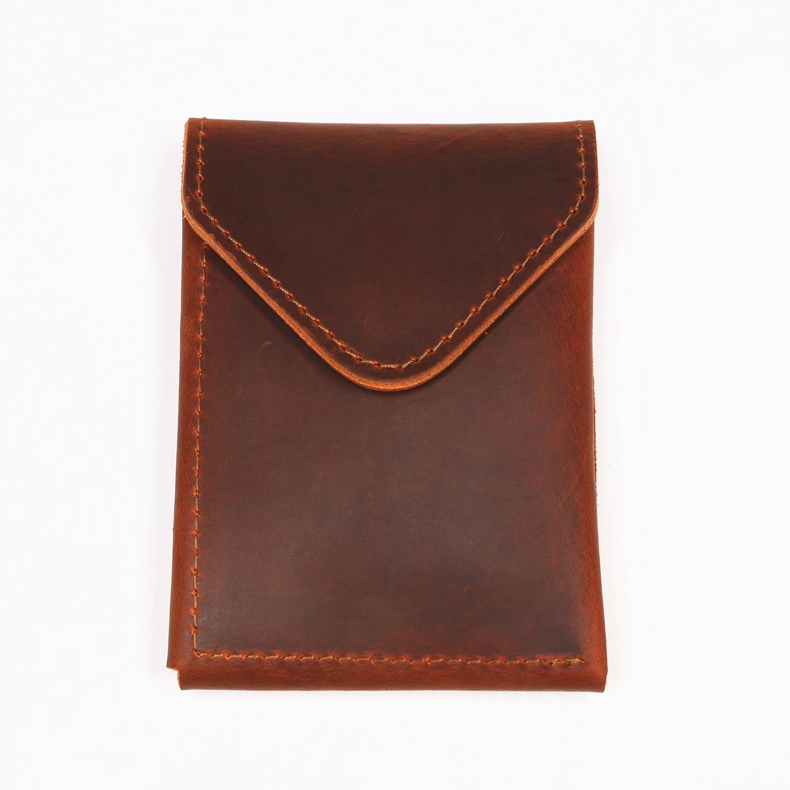 Genuine Leather Men's Slim Wallet — Minimalist Cowhide Card Holder