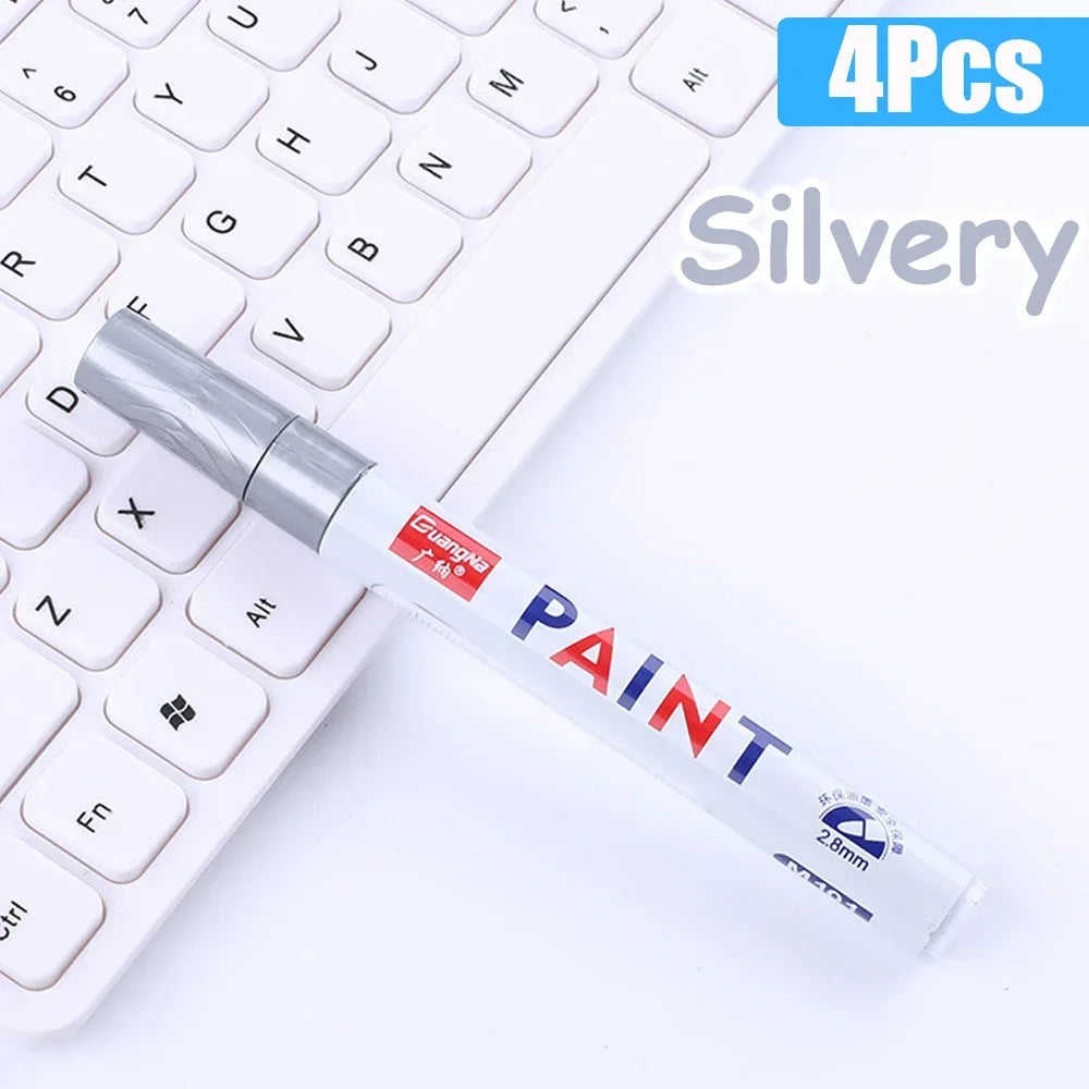 Permanent Paint Marker Pens — Waterproof Quick-Dry Tire & Craft Markers