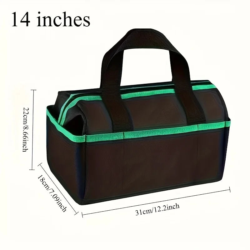 Heavy Duty Tool Bag Organizer — Wide Mouth Storage for Electricians