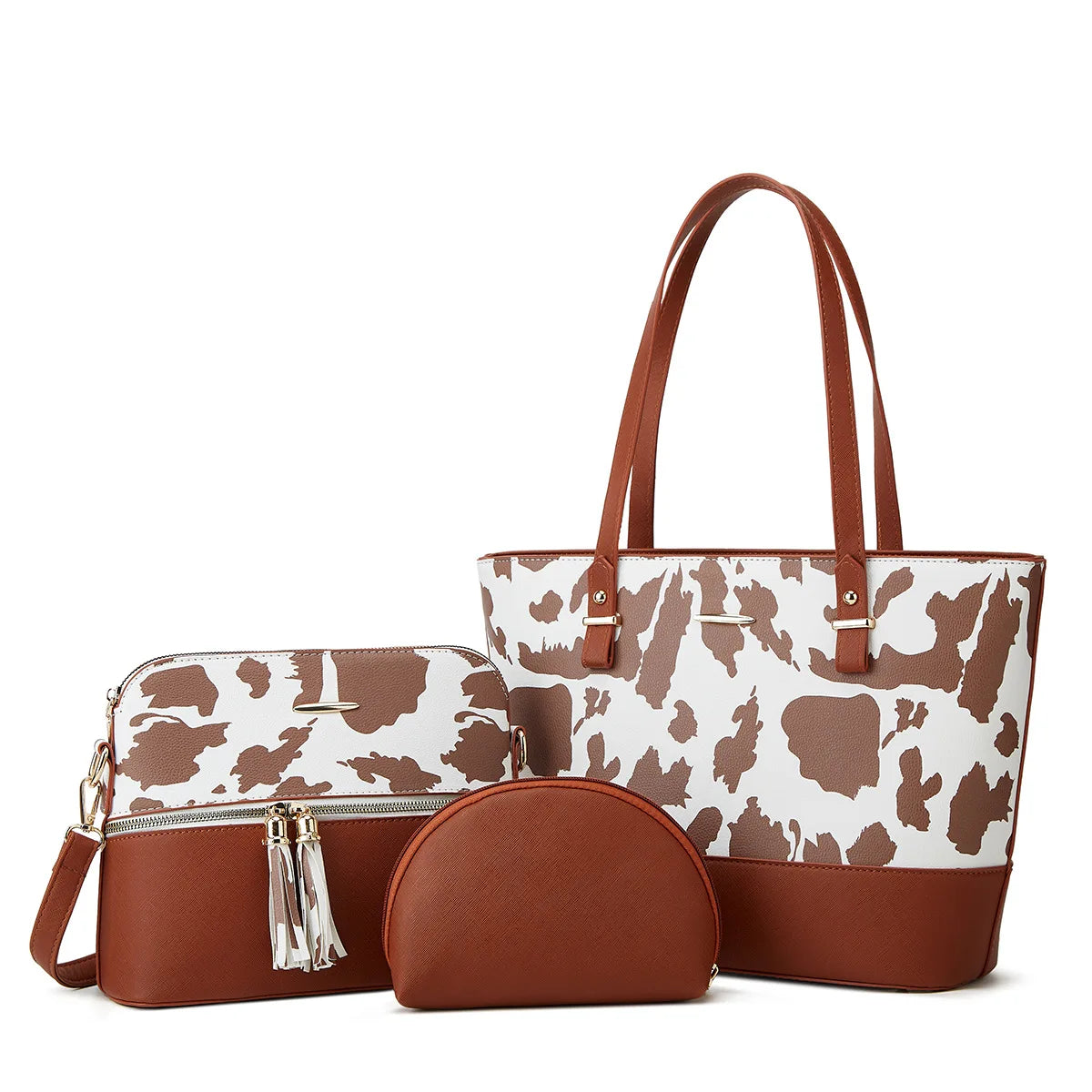 Kalsooni Women's 3-Piece Handbag Set — Fashionable Tote and Crossbody Bags