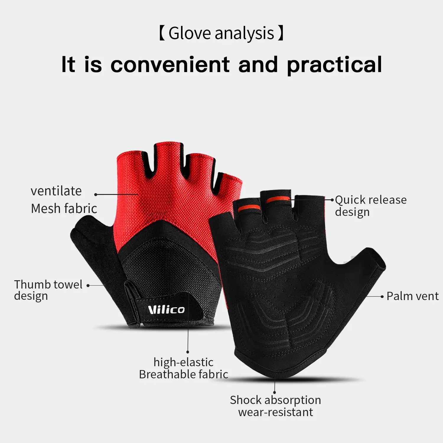 Kyncilor Cycling Gloves — Breathable Shock-Absorbing MTB Riding Mitts