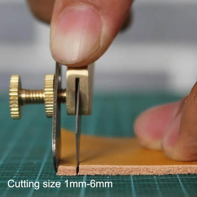 Copper Leather Trimming Knife — Precision Incision Cutter for DIY Crafts
