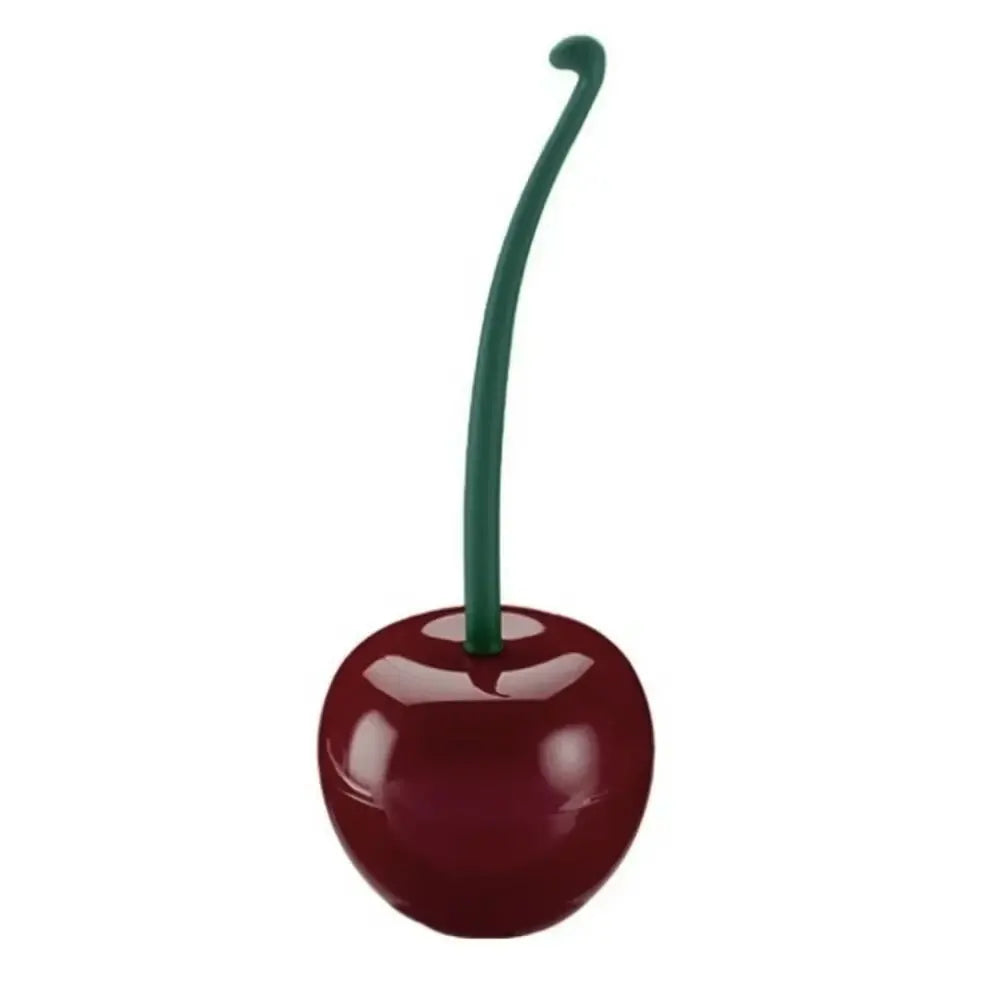 Cherry Shaped Toilet Brush Set — Creative Bathroom Cleaning Tool