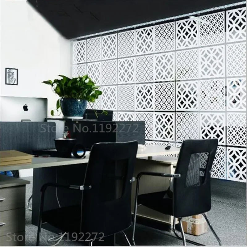 Modern Hollow Hanging Screen — Decorative Room Divider Partition