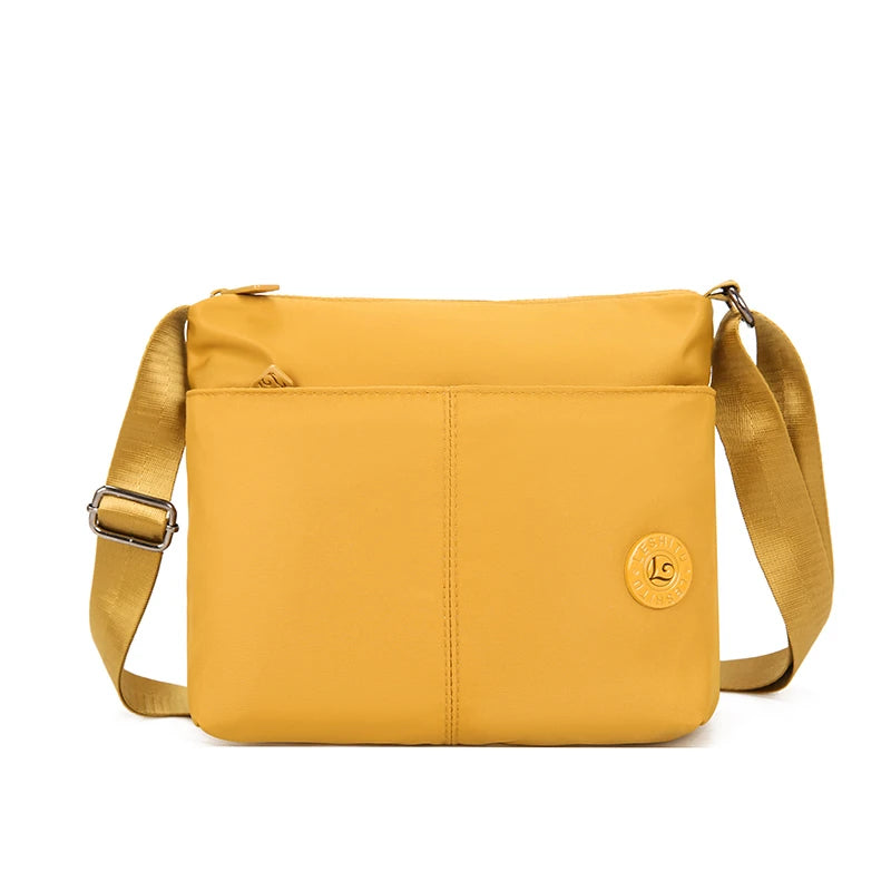 Women's Nylon Crossbody Bag — Multi-Pocket Messenger Purse for Travel