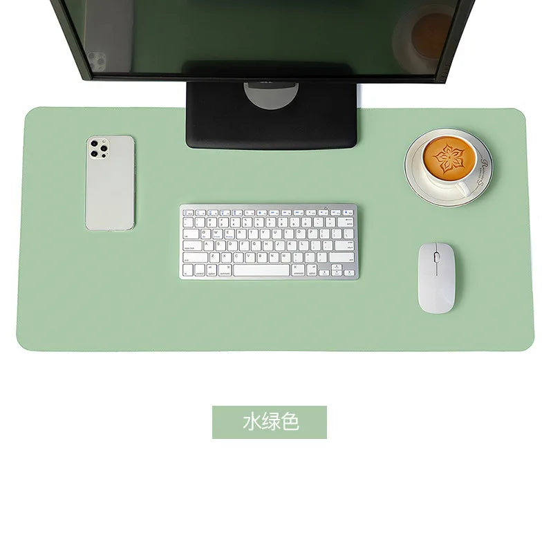 NULOXO PU Leather Desk Mat — Waterproof Office Blotter & Mouse Pad
