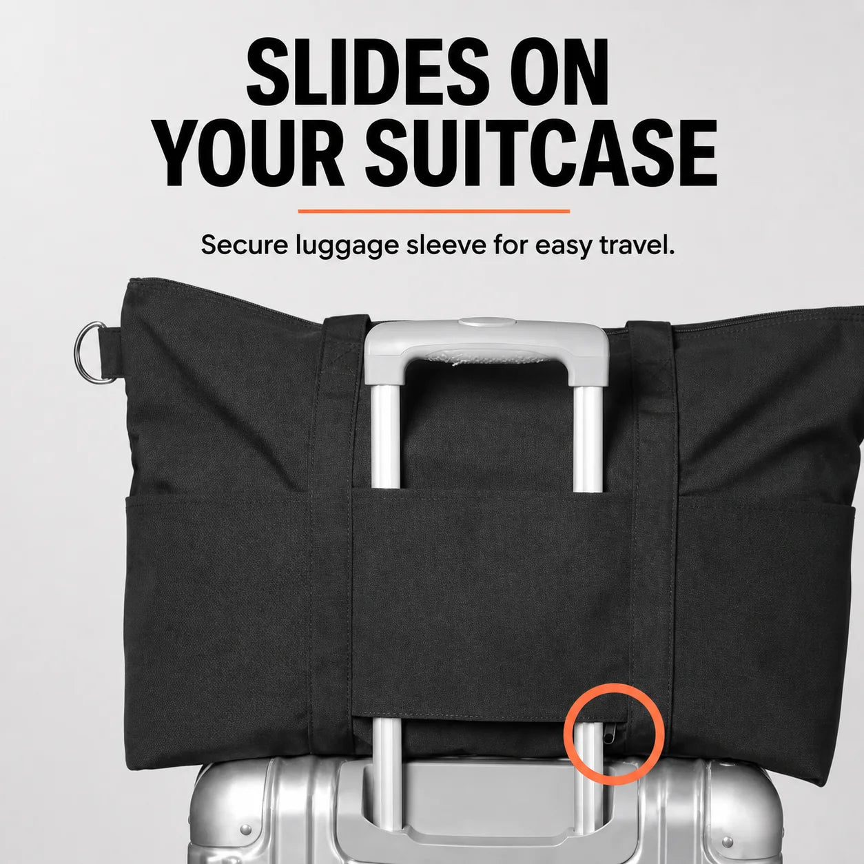 POTRAVEL.DESIGN Large Capacity Travel Duffel Bag — Multi-Pocket Weekender with Luggage Sleeve
