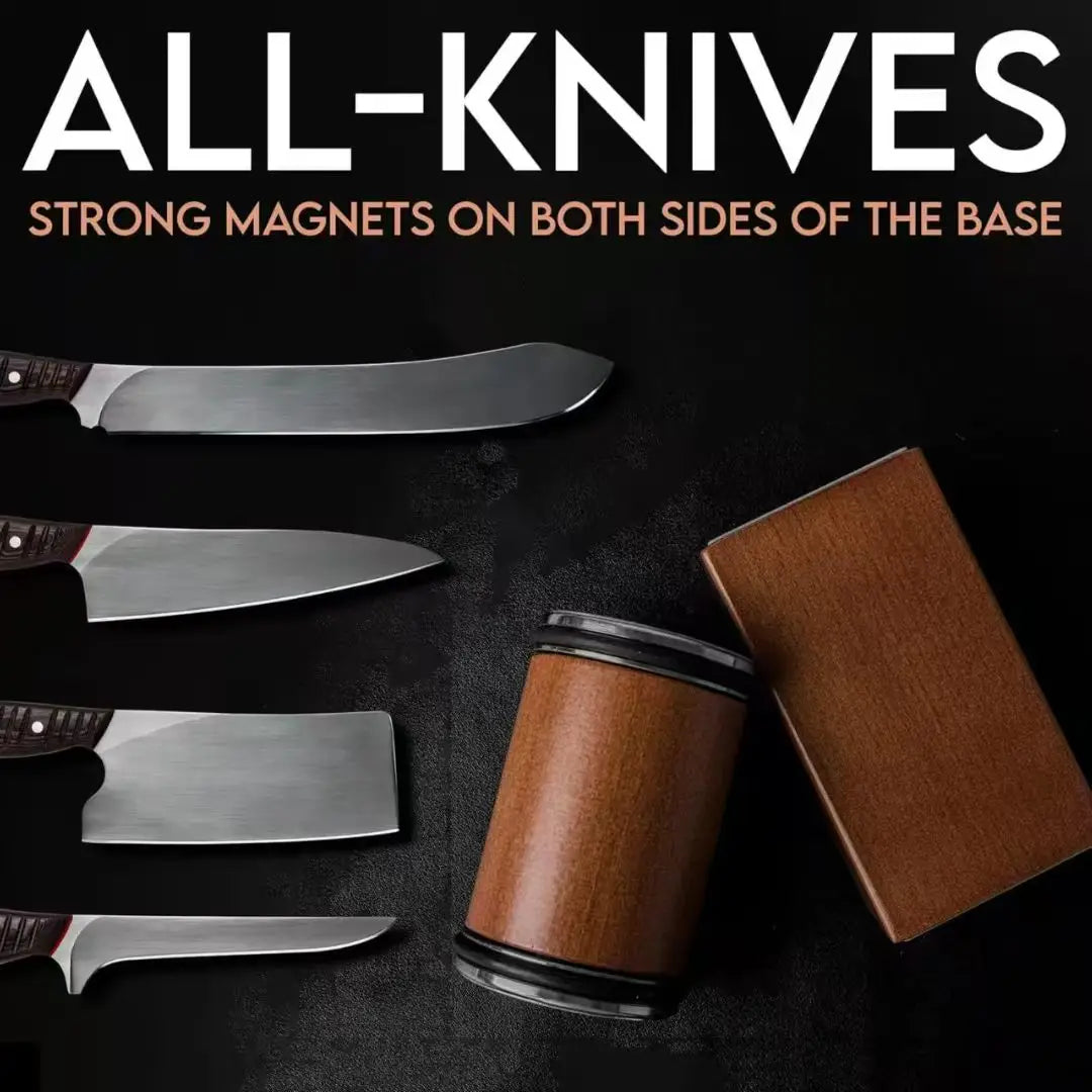 RSCHEF Rolling Knife Sharpener — Magnetic Holder & Diamond Stone Kit