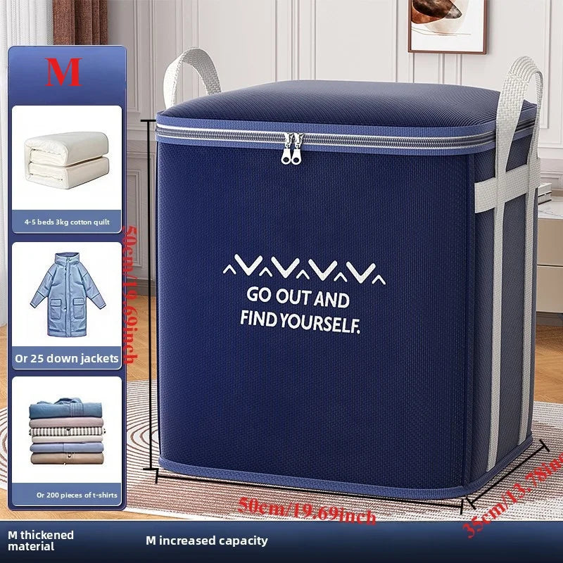 Extra Large Clothes Storage Bag — Reinforced Handle Organizer for Bedding