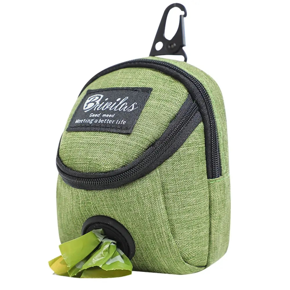 Portable Dog Treat Pouch — Multifunctional Training Bag & Waste Bag Dispenser