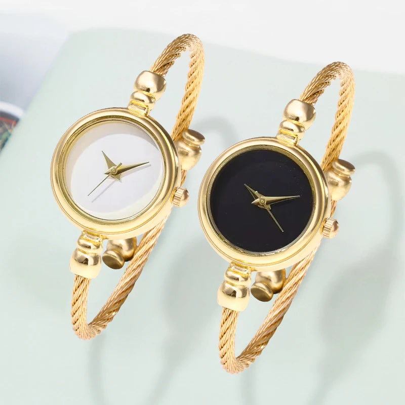 Women's Fashion Bracelet Watch Set — Elegant Quartz Timepiece with Fine Strap