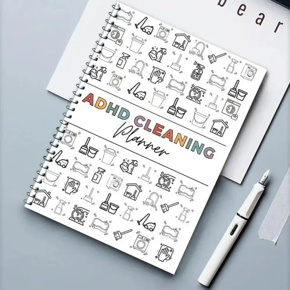 ADHD Cleaning Planner — Household Chores Organizer & Schedule Journal
