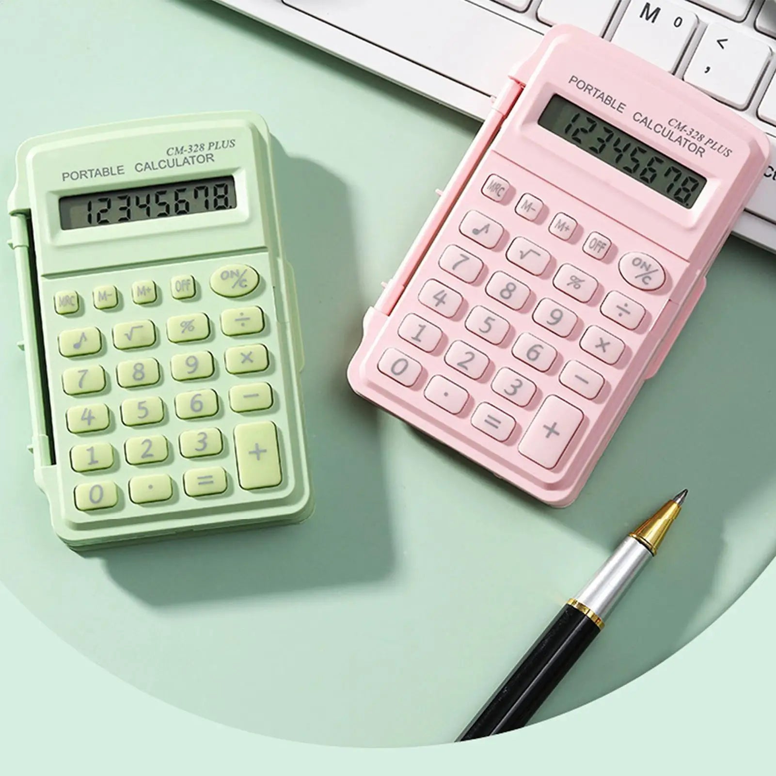 Mini Portable Scientific Calculator — Compact 8-Digit LCD Display for Students