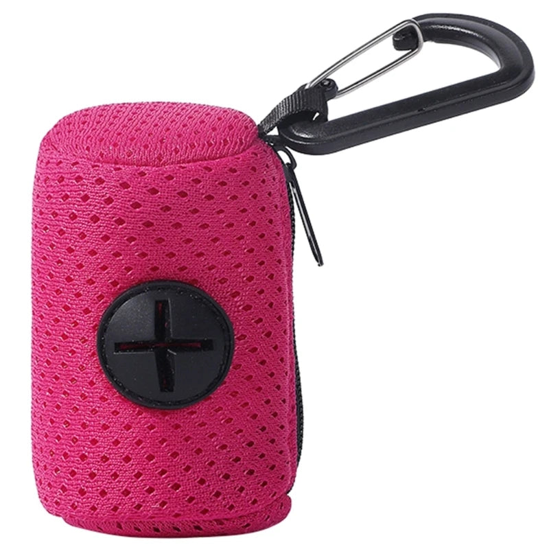 Pet Waste Bag Dispenser — Durable Mesh Poop Bag Holder for Walks