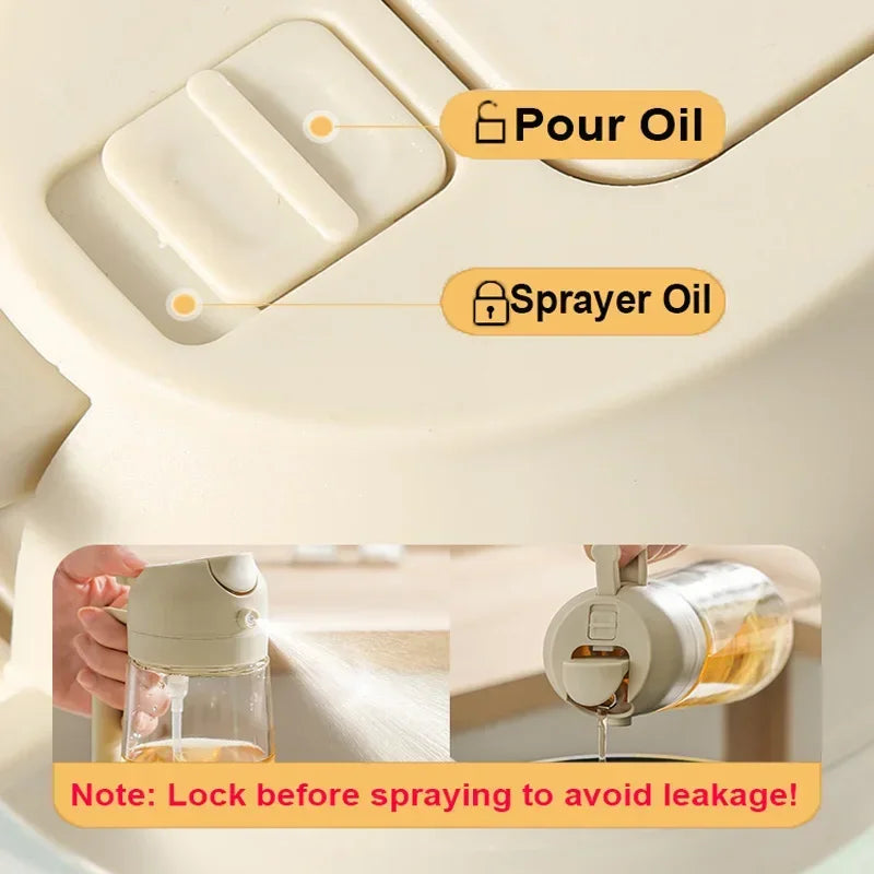 woobrice 2-in-1 Oil Sprayer — Dual Spray and Pour Kitchen Dispenser